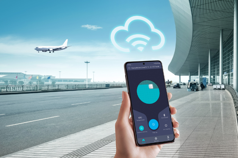 Wi-fi monitor app for robotic pool cleaner